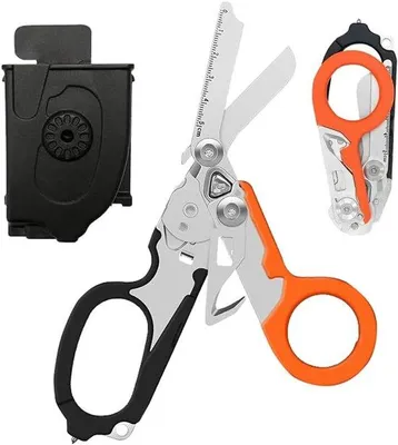 Productafbeelding van schaar, multitool, 6-in-1 noodschaar, reddingsschaar, reddingsschaar, multifunctionele schaar, opvouwbare schaartang voor reddingsdiensten, professioneel gebruik in de reddingsdienst