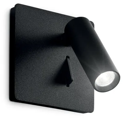 Image de Modern Lite Metal Black Led Wall Light 3W 3000K Warm Light