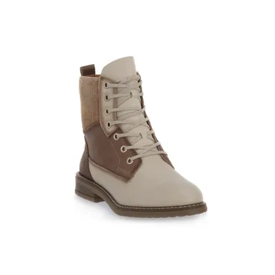 Image de Pikolinos Bottine femme laçage élégant insert textile Aldaya W8J-8966C1, Taille:37 EU, Couleur:Beige
