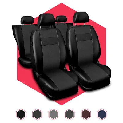 Produktbild von Autositzbezüge Universal Schonbezüge Sitzauflage PKW Schonbezug Kunstleder Grau