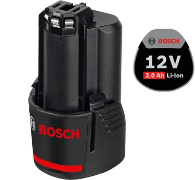 Obrázok produktu pre Bosch GBA 12V 2.0AH, Batérie, Lithium-ion (Li-ion), 2 Ah, 12 V, Bosch, Čierna