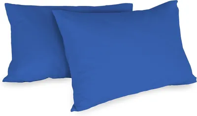 Obrázok produktu pre Sada dvoch obliečok na vankúše, bavlna, 52 x 80 cm, tmavomodrá, 100% bavlna, obliečky na vankúše, vhodné aj do hotelov
