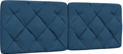 Obrázek produktu pro Polštář na čelo postele modrý 120 cm textil