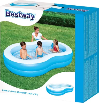 Immagine prodotto di Piscina Gonfiabile Ellittica Bestway per Bambini 262x157x46