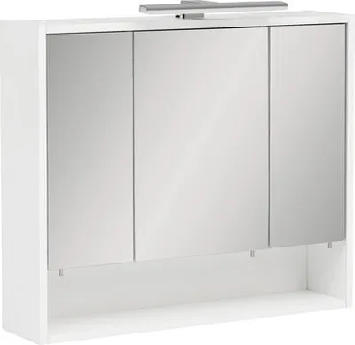 Obrázok produktu pre Zrkadlová skrinka s osvetlením Möbelpartner Kimi 70 x 16 x 65 cm biela