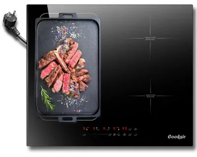 Produktbild von Induktionskochfeld - Einbaukochfeld - 4 Kochzonen - Flexible Kombizone - 3500 W - Touch-Bedienung - 60 cm - Schwarz