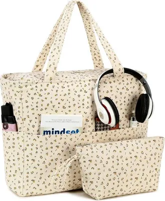Produktbild von Famanu Strandtas Große Damen Strandtasche mit Reißverschluss und Nassfach