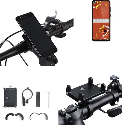 Produktbild von K-S-Trade Handyhalterung für das Fahrrad kompatibel mit Motorola P50 Halter Lenkstange Fahrradhalterung Motorrad Bike Mount Befestigung Smartphone