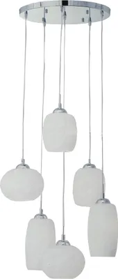 Produktbild von Brilliant Pendelleuchte Pattern Chrom Ø40cm max. 6 x 40W E27 kürzbar