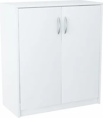 Produktbild von Meblando Kommode mit 2 Türen Wohnzimmer Flur Sideboard Anrichte Schrank, weiß