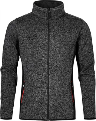 Produktbild von Strick Jacke Workwear Herren, Graphit-Melange, L