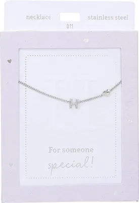 Produktbild von Depesche Kette Heart of Gold silberfarben mit Buchstabe H