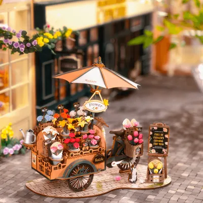 Produktbild von Blumenfahrrad Rolife 3D Puzzle