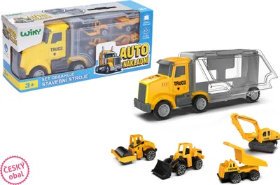 Obrázok produktu pre Stavebné stroje pre autá 28 cm 4 ks - české balenie