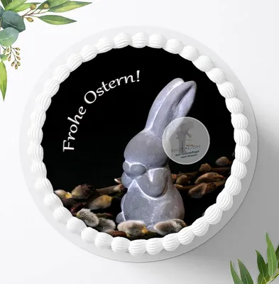 Produktbild von Für die Geburtstags Torte ein Tortenaufleger, Zuckerbild mit dem Motiv: Ostern, Essbares Foto für Torten, Fondant, Ø 20cm, 0041c