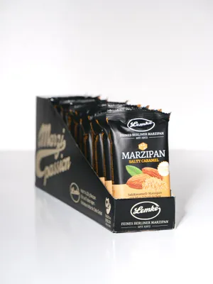 Produktbild von Lemke Feines Berliner Marzipan – Salty Caramel, 14 X 200g | Edles Marzipan mit Salzkaramell-Geschmack