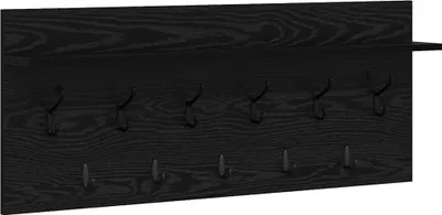Obrázok produktu pre vidaXL Nástenný nočný stolík, čierny, vzhľad dubového dreva, 100 x 40 x 12 cm