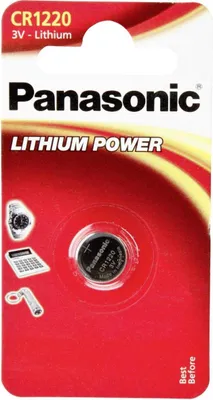 Produktbild von Panasonic 1er Blister CR1220 Lithium Knopfzelle 3V CR-1220EL/1B CR-1220EL/1B