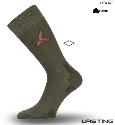 Immagine prodotto di Calzini di cotone verde modello LFSK, marca Lasting