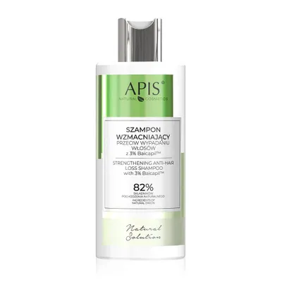 Zdjęcie produktu dla Apis - Natural Solution 3% Baicapil - Szampon wzmacniający przeciw wypadaniu włosów 300ml