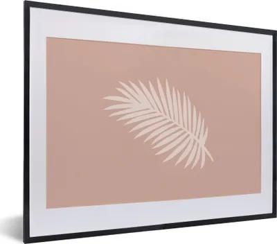Produktbild von MuchoWow® Gerahmtes Poster Sommer - Blatt - Pastell 40x30 cm - Poster mit Schwarzem Bilderrahmen Wandposter Rahmen Foto Bilder - Bilderrahmen - Poster im Rahmen