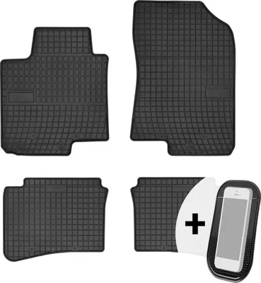 Image de Tapis de sol en caoutchouc Tapis de sol pour voiture Jeu de 4 pièces - convient à Hyundai i20 2 2015-2019