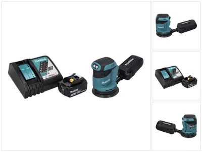 Obrázok produktu pre Akumulátorová orbitálna brúska Makita DBO 180 RF1 18 V 125 mm + 1x akumulátor 3,0 Ah + nabíjačka