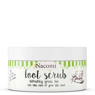 Obrázok produktu pre Nacomi Peeling do stóp Odświeżająca zielona herbata, 125g