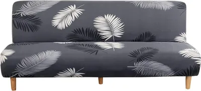 Produktbild von Dehnbarer Futonbezug aus Elasthan für 2-3-Sitzer-Klappsofas ohne Armlehnen