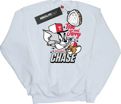 Produktbild von Tom And Jerry - "Cat & Mouse Chase" Sweatshirt für Herren BI46984 (XL) (Weiß)