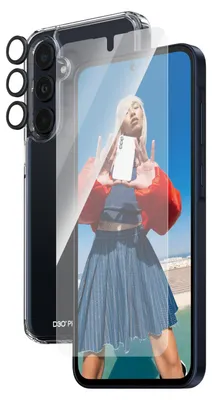 Obrázok produktu pre PanzerGlass ® 3-in-1 Protection Pack Samsung Galaxy A35 5G | Ultra-Wide Fit w. EasyAligner, Samsung, Samsung - Galaxy A35 5G, Suché aplikovanie, Odolné proti poškriabaniu, Odolný proti nárazom, Priehľadná, 1 kusov