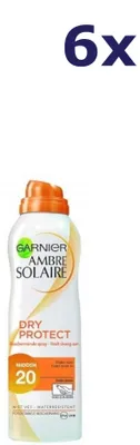 Produktbild von 6x Garnier Ambre Solaire 200ml dry protect SPF20