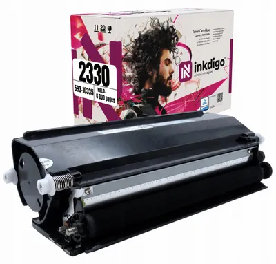 Produktbild von Inkdigo Toner 593-10335 für Dell 2330, 2330D, 2330DN, 2330N – Schwarz, 6000 Seiten,, KI-generiertes Bild