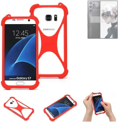 Produktbild von K-S-Trade Handy-Hülle kompatibel mit Nubia Redmagic 9 Pro Schutz-Hülle Bumper Silikon Schutz Hülle Cover Case Silikoncase Silikonbumper TPU