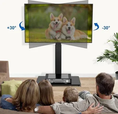 Immagine prodotto di Supporto TV per televisori da 32-70 pollici, supporto TV da appoggio, regolabile in altezza, orientabile, VESA max. 400x400 mm, 50 kg