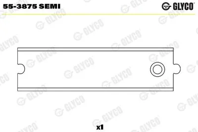 Produktbild von GLYCO Pleuelbuchse 55-3875 SEMI für RENAULT CLIO II (BB0/1/2, CB0/1/2) 24,75mm
