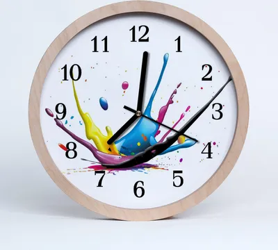 Produktbild von Holzuhr 30fi cm wanduhr - Farbe