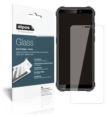 Produktbild von 2x Schutzfolie für Oukitel WP5 Pro (2020) - Anti-Shock 9H Folie dipos Glass Kunststoffglas