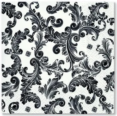 Produktbild von 3-lagige Servietten Source Black 33 x 33 cm 20 Stück