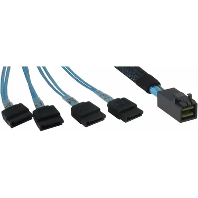 Productafbeelding van Inter-Tech 88885003 Kabel SFF 8643 - 4x SATA 0,5m