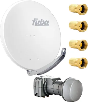 Produktbild von Fuba DAA 780 W Satellitenantenne 78cm Aluminium Weiß mit DEK 217 Twin LNB HDTV 4K 3D 4x F-Stecker