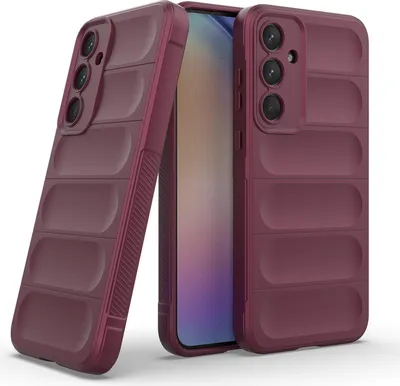 Produktbild von Handy Hülle für Samsung Galaxy A35 5G Grip Case Cover Schutzhülle Softgrip Farbe: Burgunder Rot