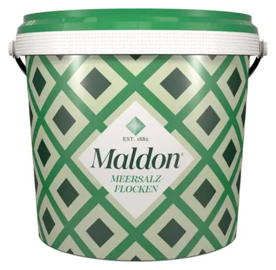 Zdjęcie produktu dla Maldon Sea Salt Flakes naturalnie czysta sól morska w płatkach, przyprawa 1400g