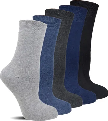 Produktbild von Frostfighter Damen Thermosocken ohne Gummi (6x Paar) dicke warme Wintersocken Diabetiker Baumwolle Ski Vollfrottee Innenfutter Farbauswahl