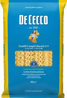 A product package for pasta.