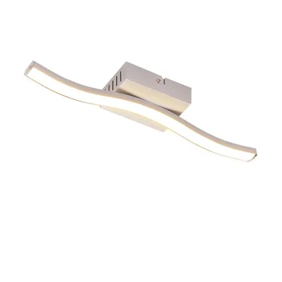 Produktbild von ZMH Deckenleuchten LED Deckenlampe 6W Wellen Schlafzimmerlampe 3000K Warmweiß Deckenbeleuchtung für Küchen Wohnzimmer Schlafzimmer Siber