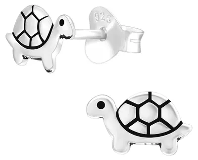 Produktbild von Ohrstecker Schildkröte: Ohrringe Silber 925