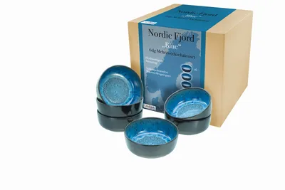 Produktbild von CreaTable, 21553, Nordic Fjord Blue, Müslischalen 6-tlg, Steinzeug