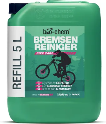 Produktbild von bio-chem Bremsenreiniger Set: 5 L Kanister I Für Auto, Motorrad und Fahrrad I Leistungsstarker Entfetter für Scheibenbremsen