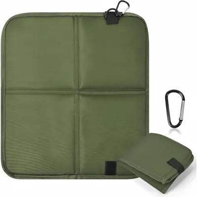 Produktbild von Sitzkissen Outdoor Faltbar, Thermo Komfort&wasserdicht, Sitzmatte für ideale Befestigung am Rucksack, Ultraleicht&kompakt für Camping,Wandern, Grün